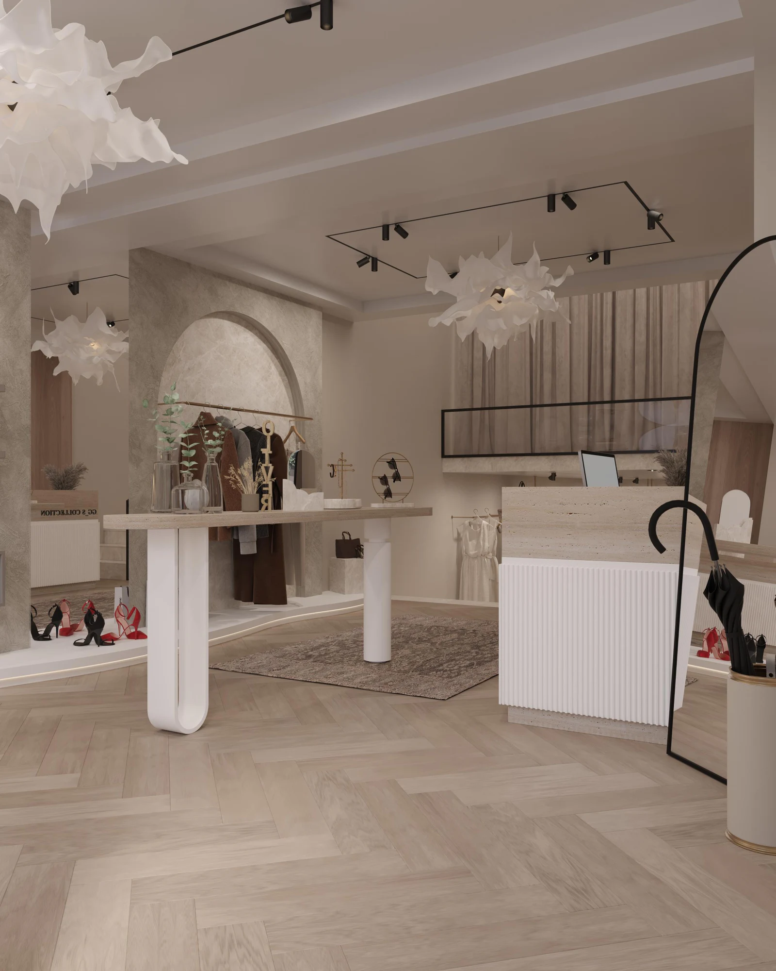Şömineli Yaşam Alanı - Ömercan Design Bafra projesi